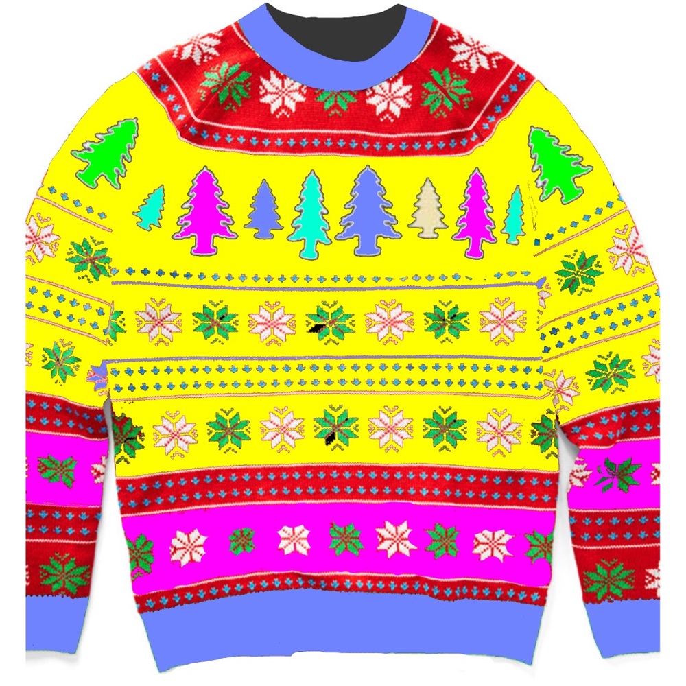 Ugly Christmas Sweatshirt Front Print